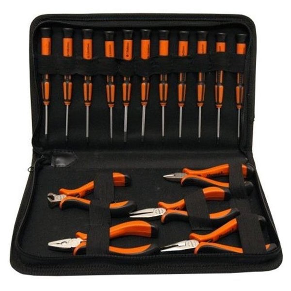 Homak Homak HT06801700 17 Piece Precision Pliers and Screwdriver Set HT06801700